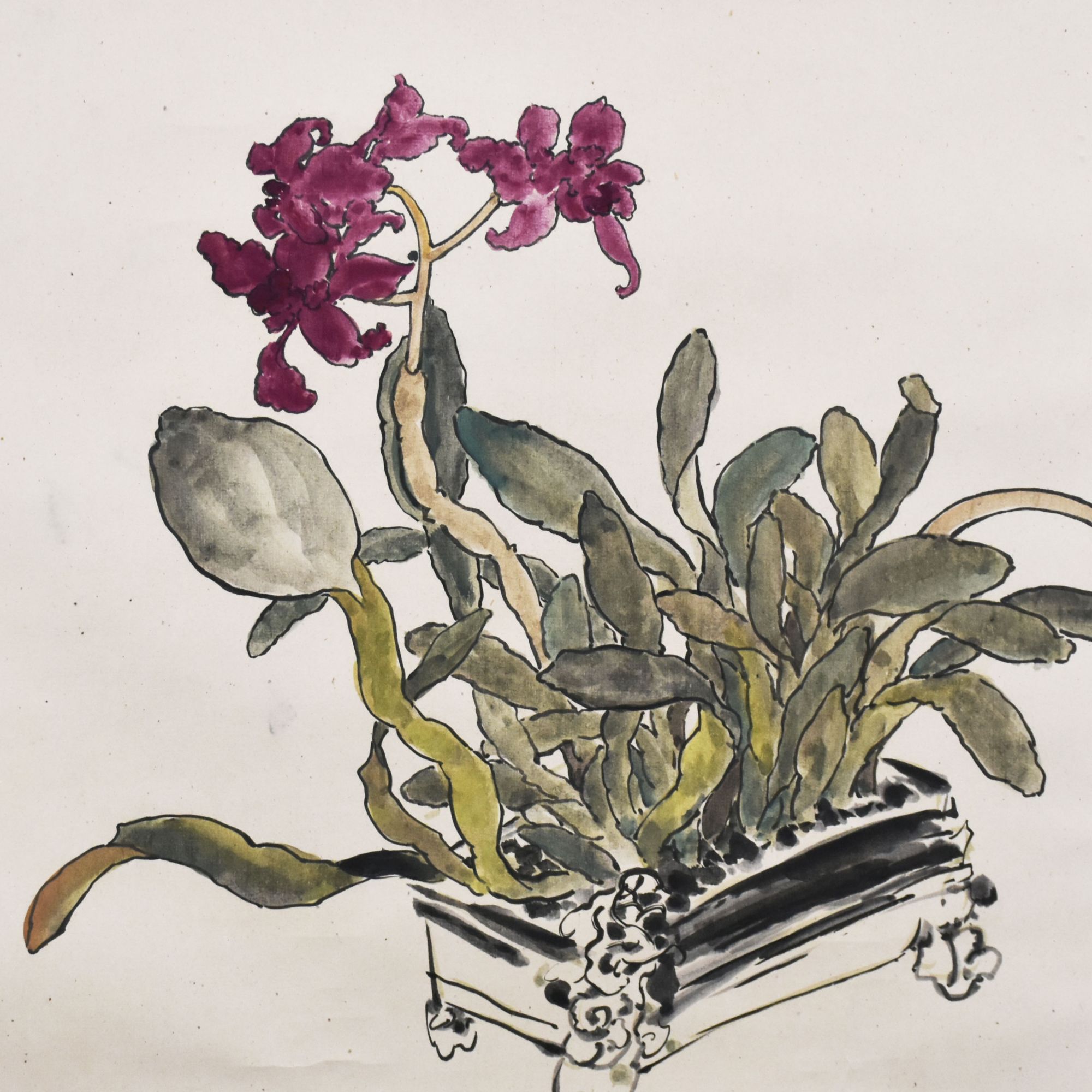 HM5183 花卉 51×52 纸本镜片 2.4平尺