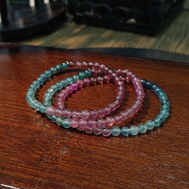 【书记甄选】天然碧玺单圈手链 多样式发一件 约4mm  347XL