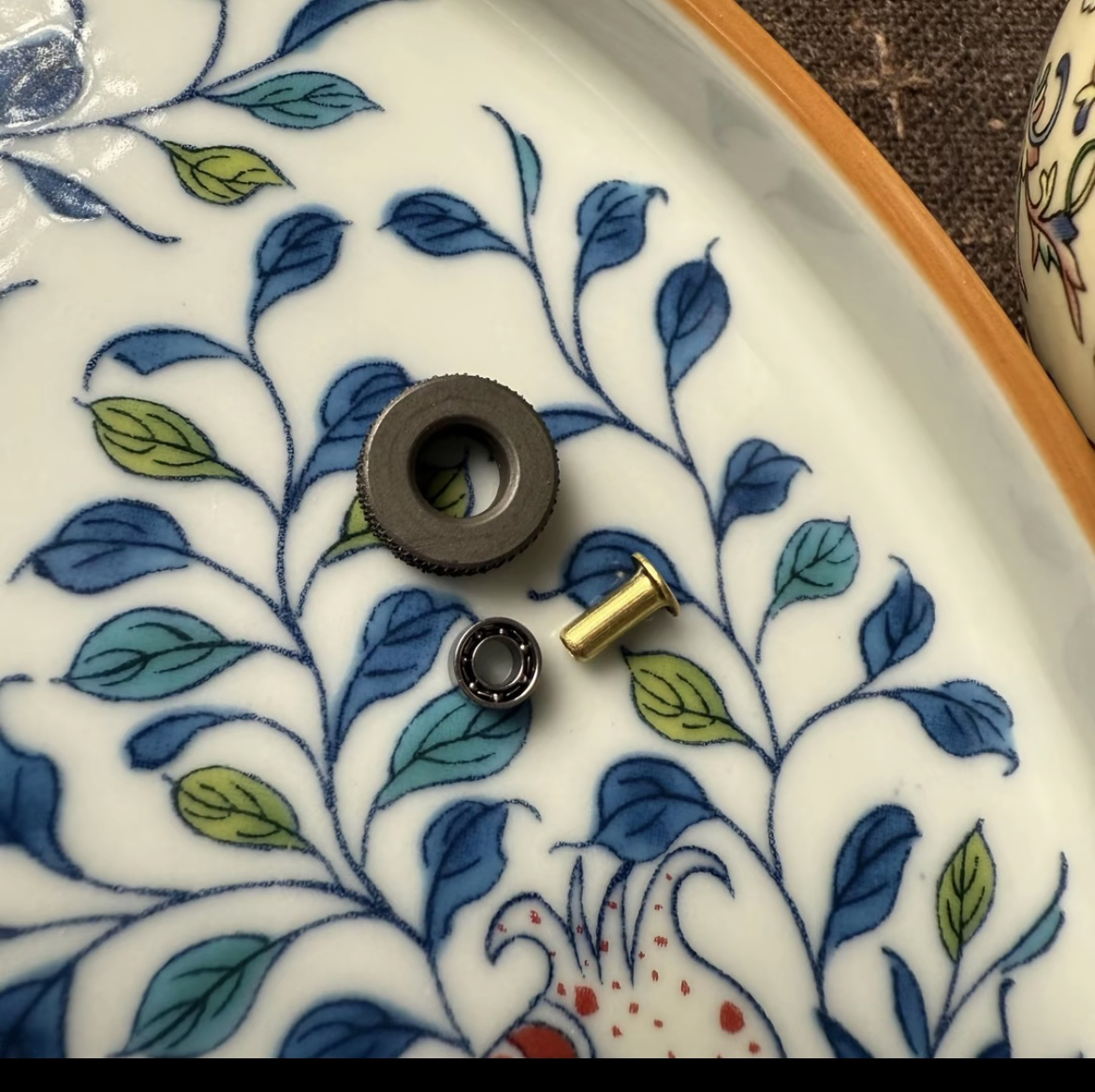 鲸魚推荐打火机火轮轴承套装 铜轴或轴承可选 菱形纹路点火性更强