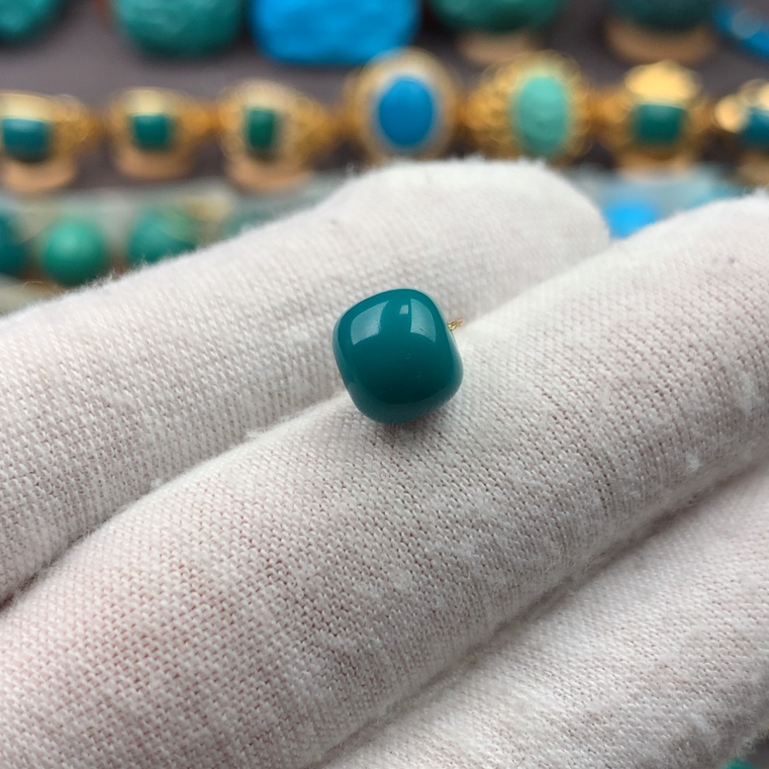 绿松石未镶嵌发饰8*7mm