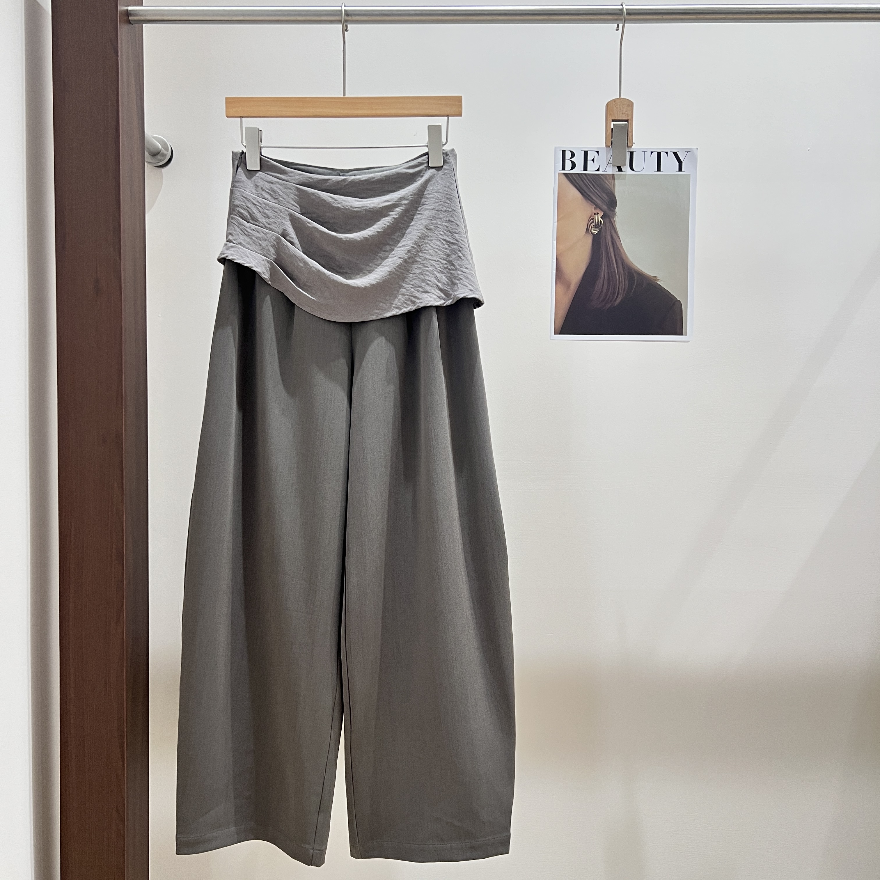 XM长裤见外包装休闲休闲裤宽松直筒裤老钱风显瘦运动X170