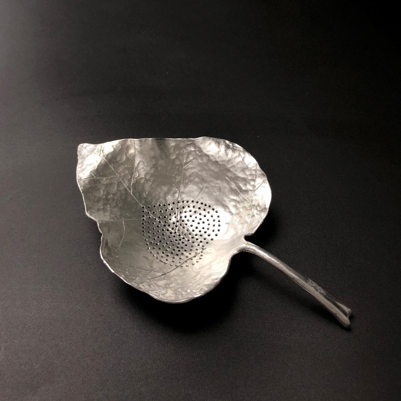 纯锡茶漏茶滤茶叶过滤网功夫手工茶具滤茶器风炉套装茶具茶配件