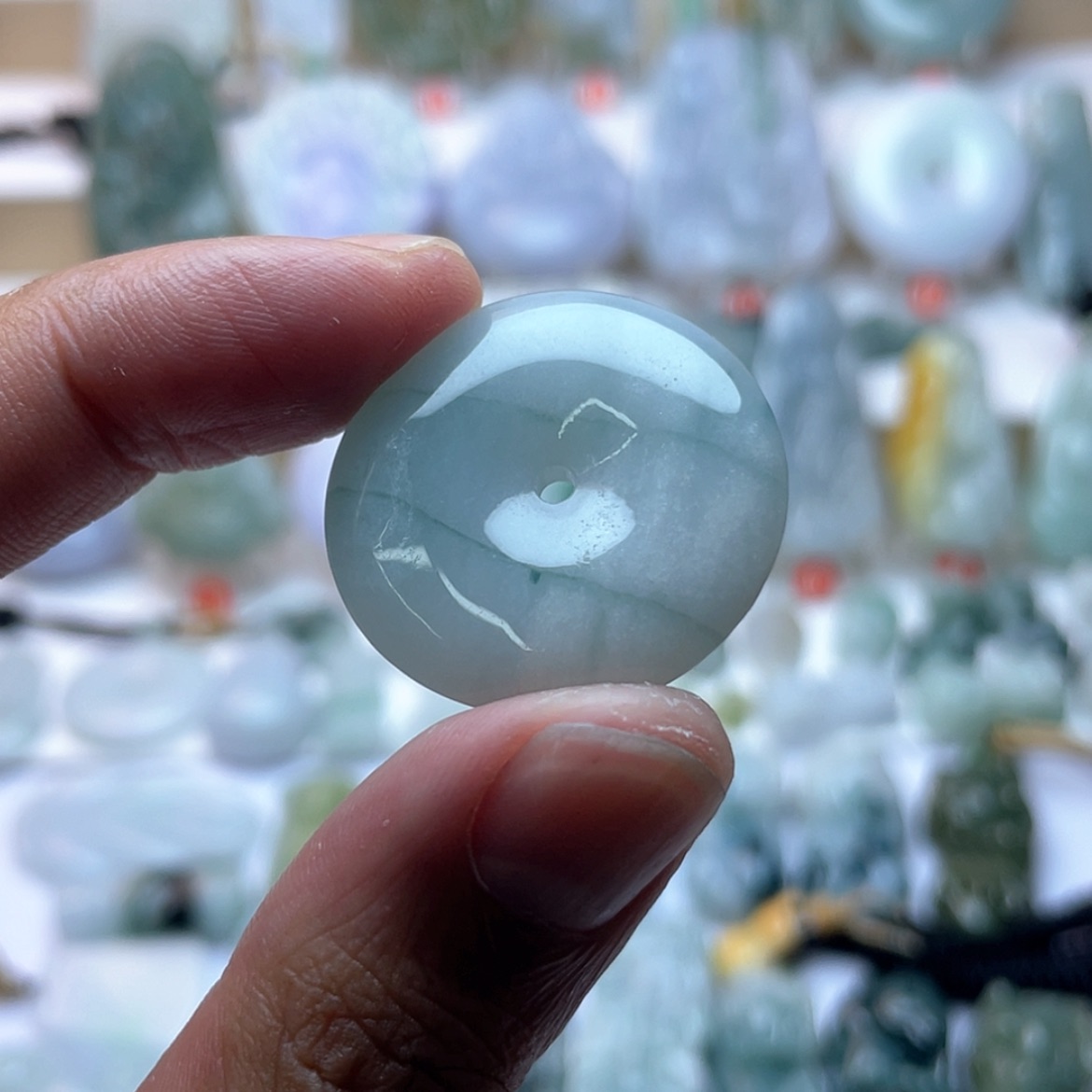 【闪购商品】颈饰未镶嵌翡翠平安扣