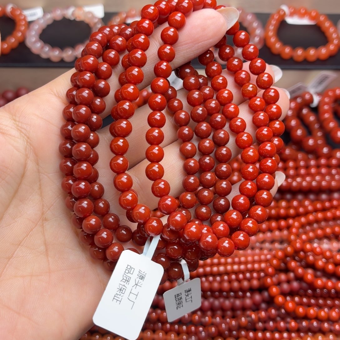 *****玛瑙/玉髓未镶嵌天然玛瑙手串多圈