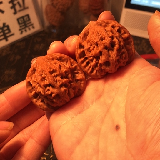 文玩核桃把件麦虎40mm