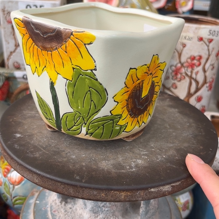 紫砂花盆粗陶材质多肉花盆