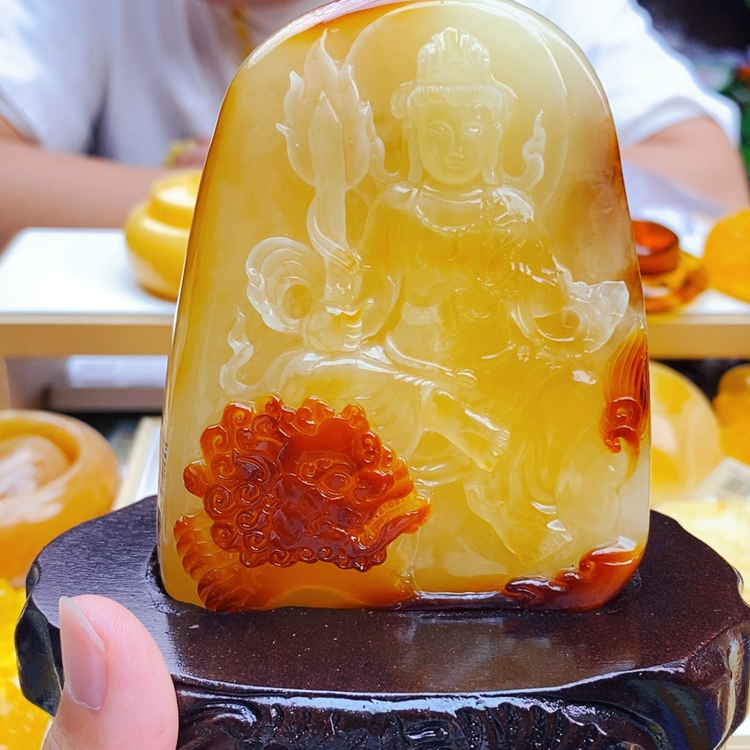 蜜蜡颈饰未镶嵌天然保真假一赔十355