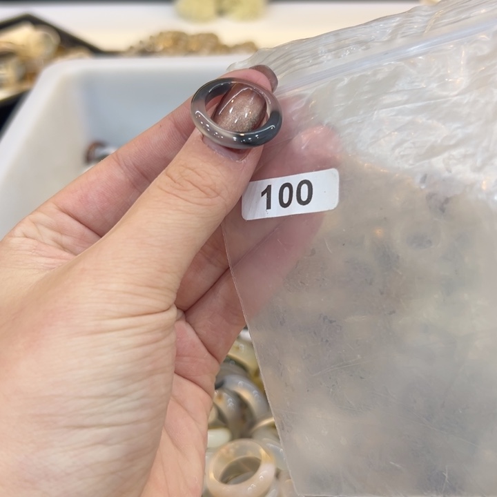 玛瑙/玉髓合金戒指100港12