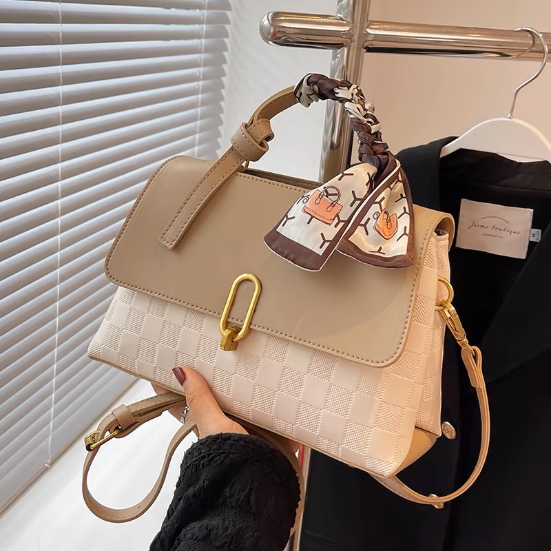 汐范+新款春夏妈妈手提包包百搭斜挎洋气时尚