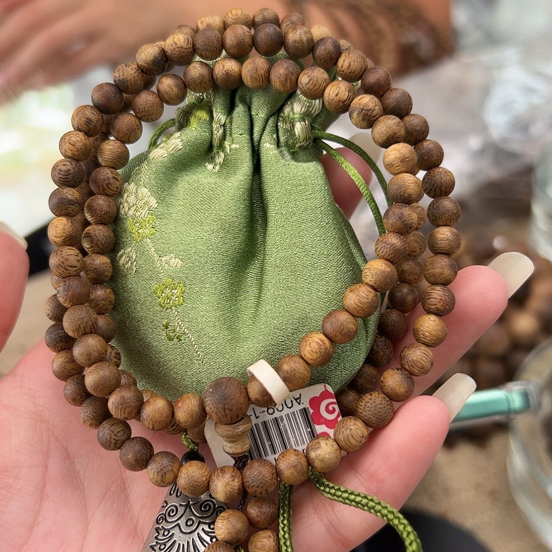 沉香香囊沉香A009奇楠沉香乌身06圆珠多圈多样性发一