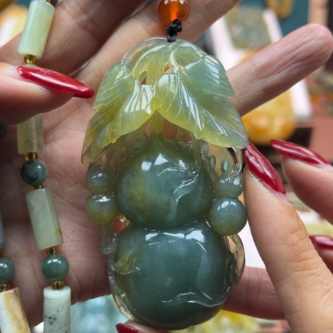 岫玉挂件未镶嵌挂件