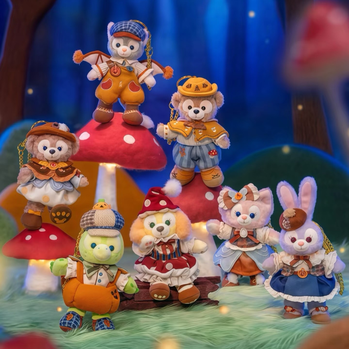 25上迪Duffy朋友们万圣系列挂件公仔