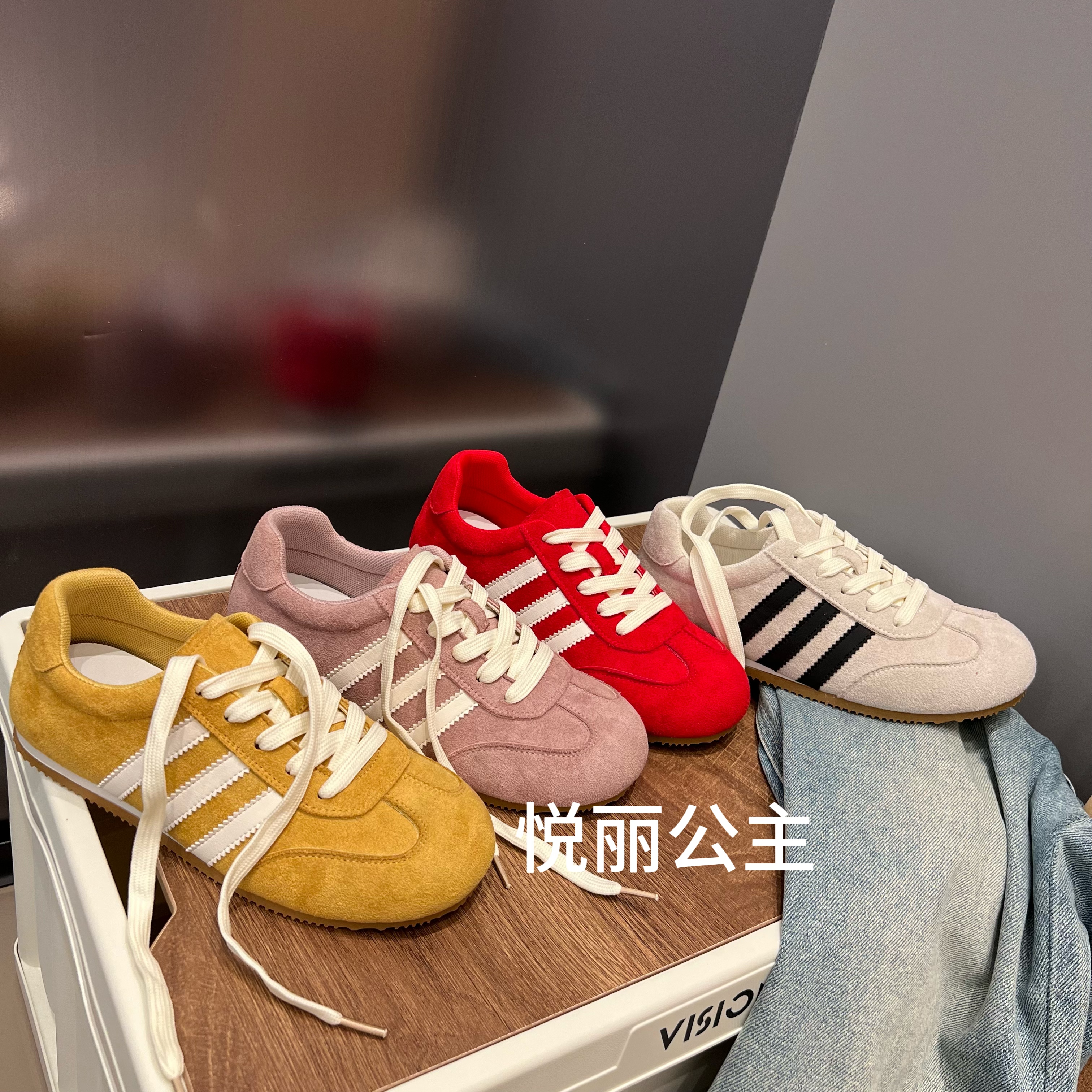 辰小六【真皮德训鞋】2025年春季平底轻便休闲阿甘鞋运动鞋【小六】