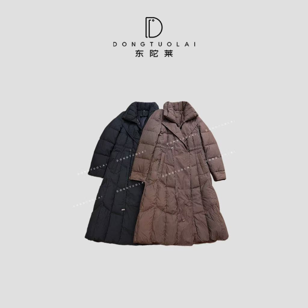 《帕尼尼》女装羽绒时尚休闲百搭女士中长款保暖冬季秋冬白鸭绒女款