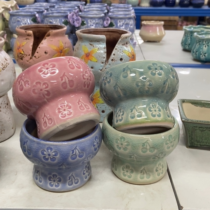 陶瓷花盆单场满9.9发8*7