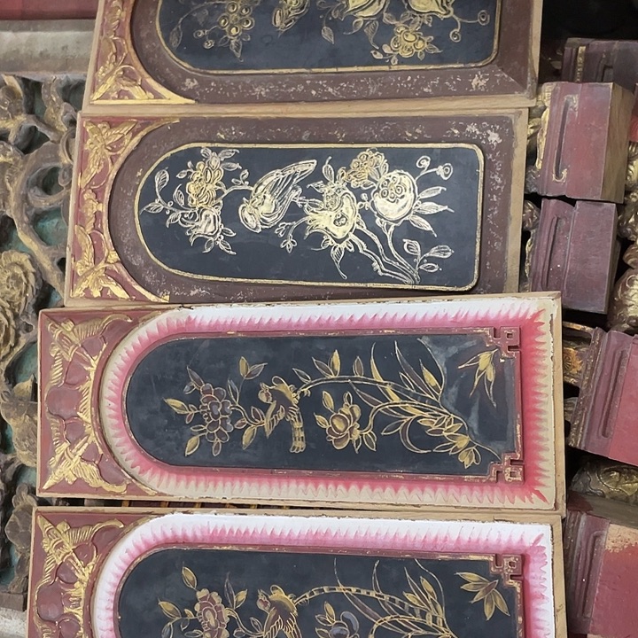 小***君香榧木老木雕花板老木雕花板