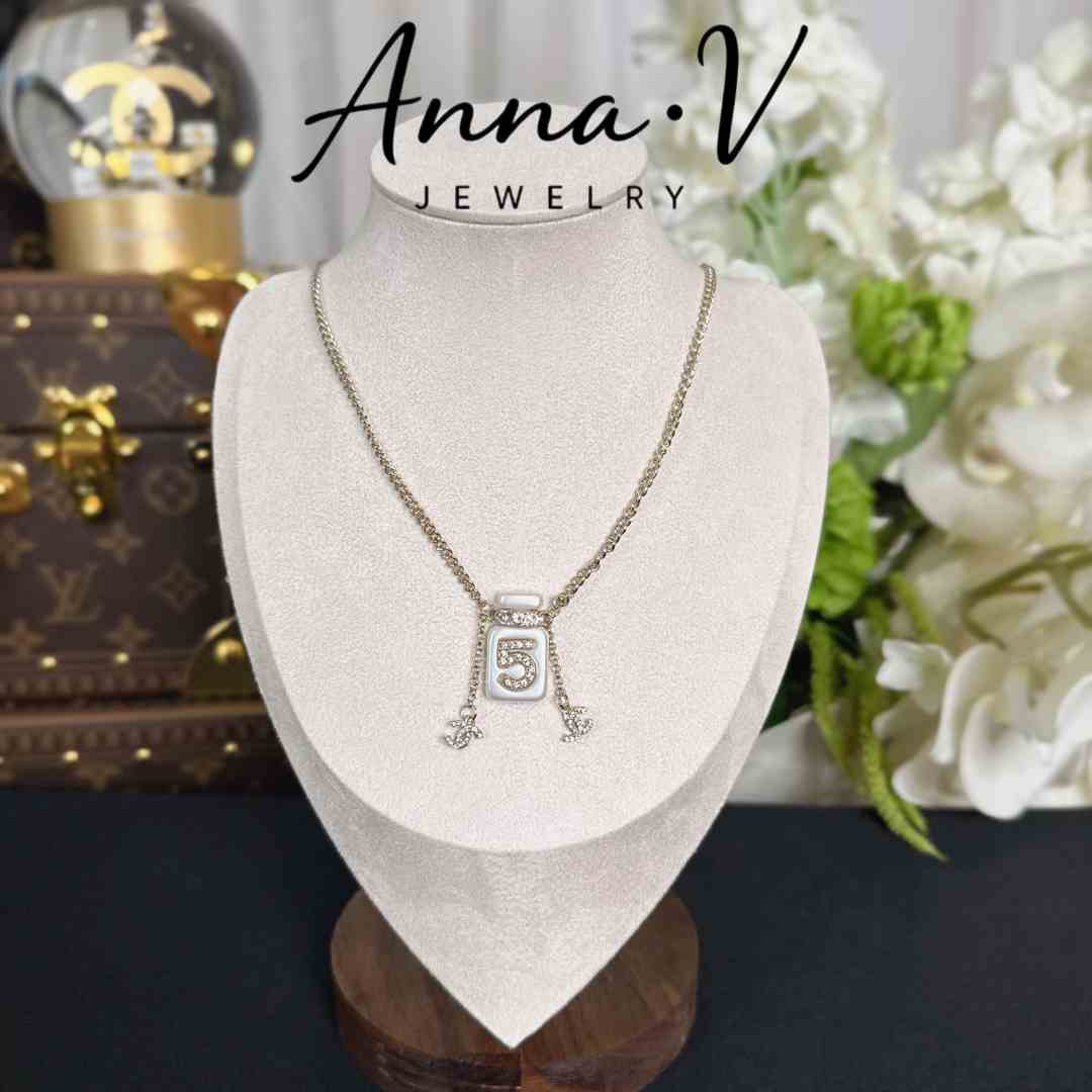 铜合金项链 AnnaV香奶家经典5号香水瓶项链组合套装N0108/E0812