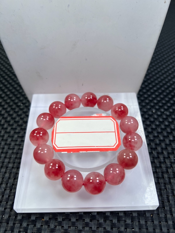 樱花色14mm手串发一条D62