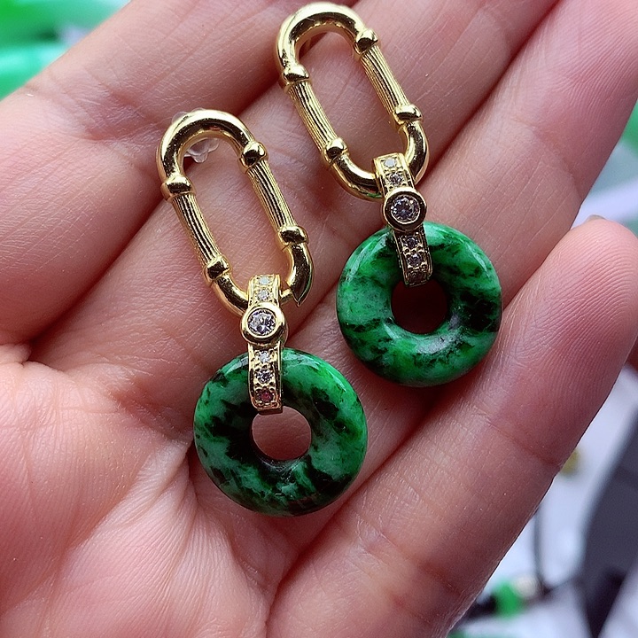 翡翠颈饰银S925镶嵌翡翠