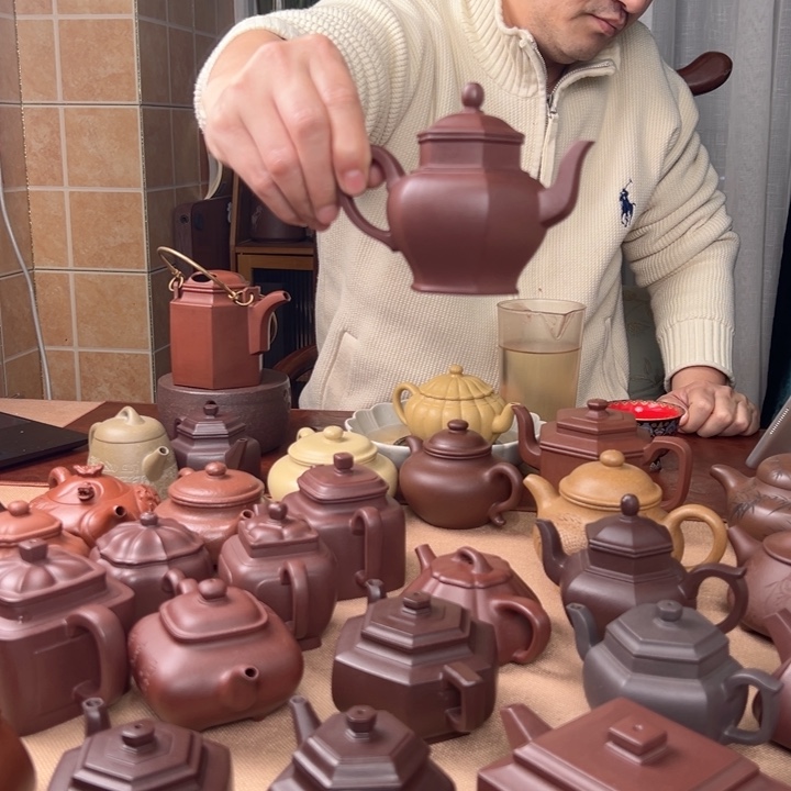 紫砂茶壶难*?紫泥宫灯红