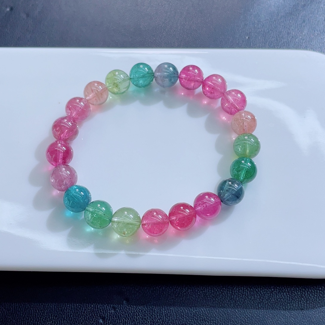 未镶嵌手链碧玺9.3mm左右