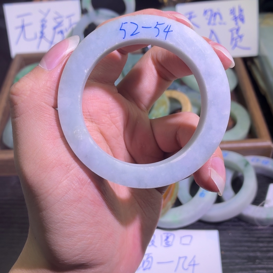 定制翡翠未镶嵌翡翠A货手镯毛胚定制