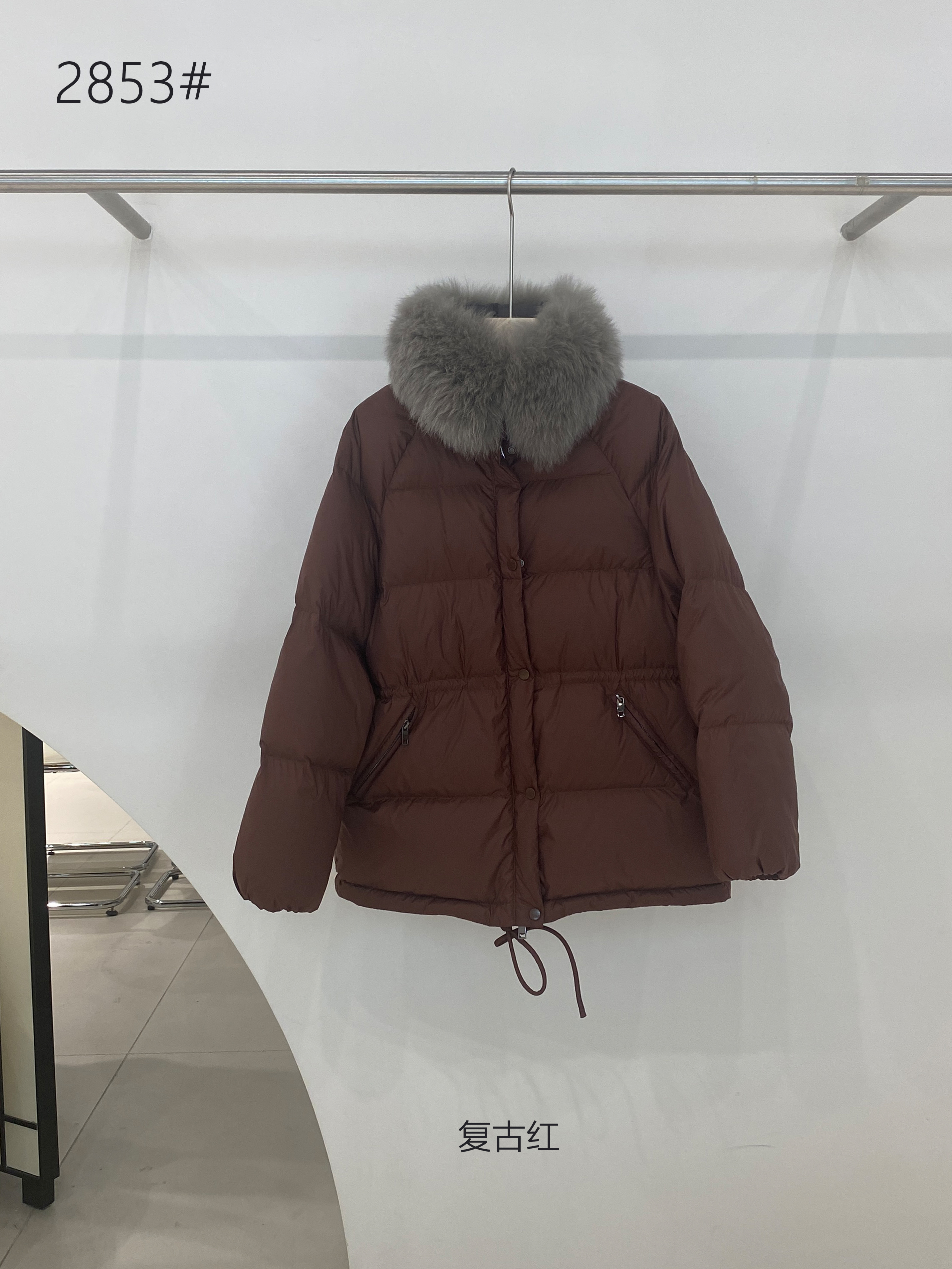 鑫燃KIKI 90绒围脖中长款百搭羽绒服外套  2853  OBT【B】