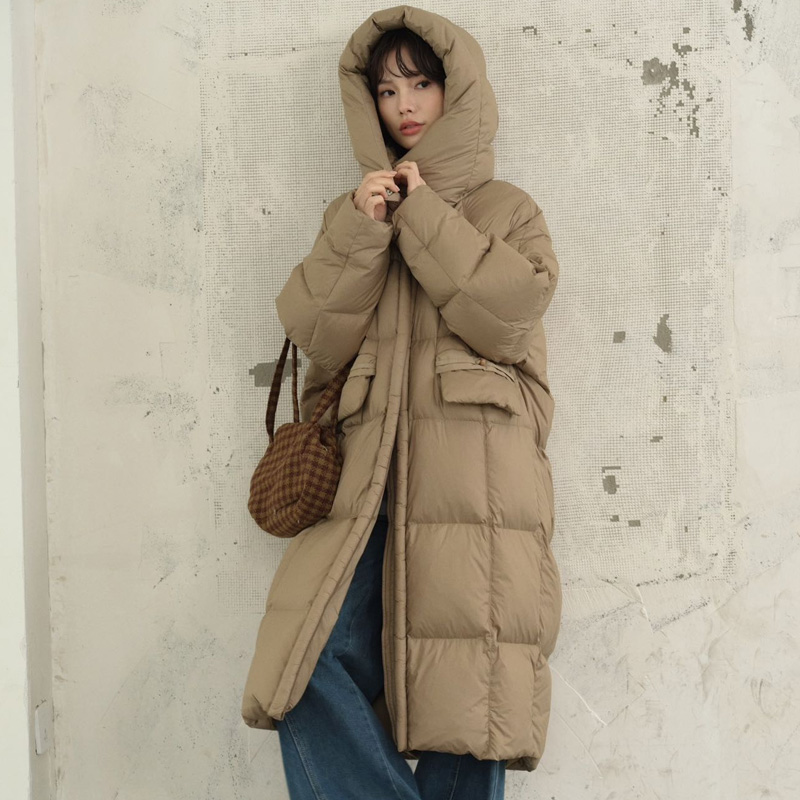 长款羽绒服女2025新款韩版显瘦高端洋气90绒加厚冬季过膝外套