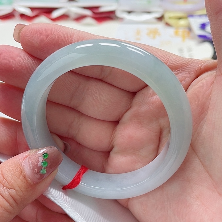 翡翠手镯未镶嵌缅甸翡翠手镯57圈