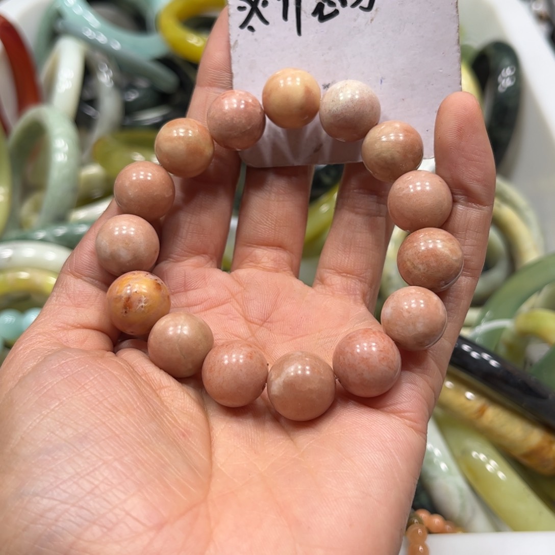 蛇纹石玉手链未镶嵌