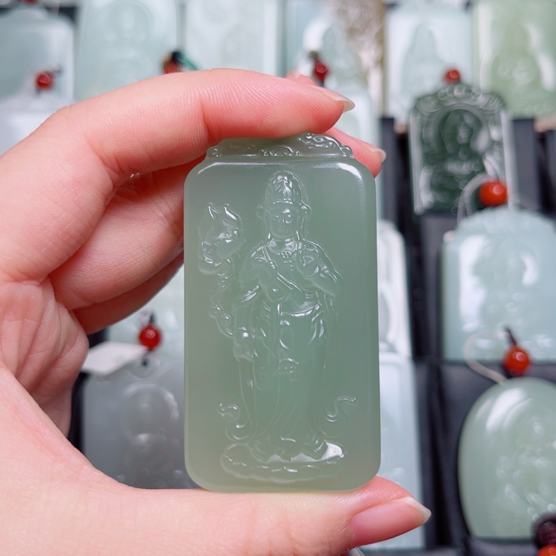 和田玉未镶嵌挂件