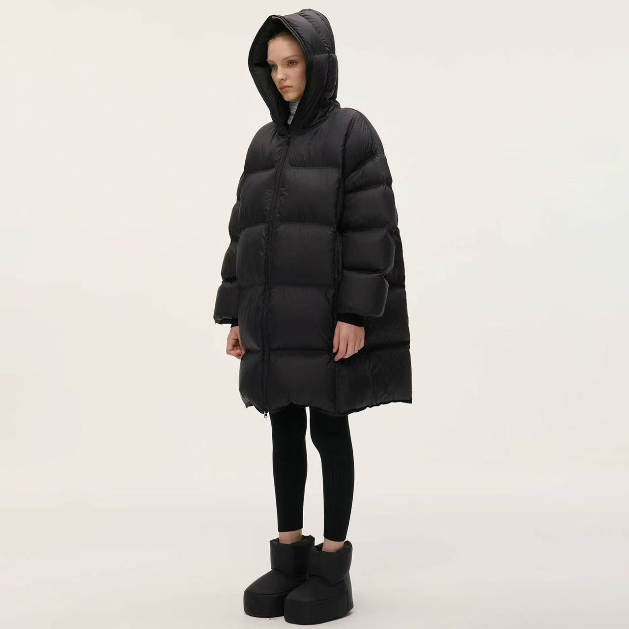 【乌丝帽 高奢泡芙面料90白鸭绒羽绒服】泡芙面料 超级无敌柔软～