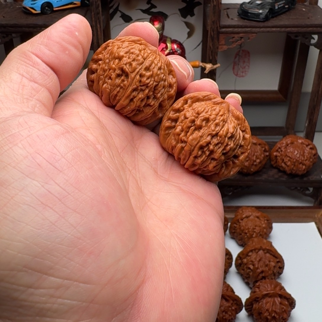 文玩核桃吊坠四座楼