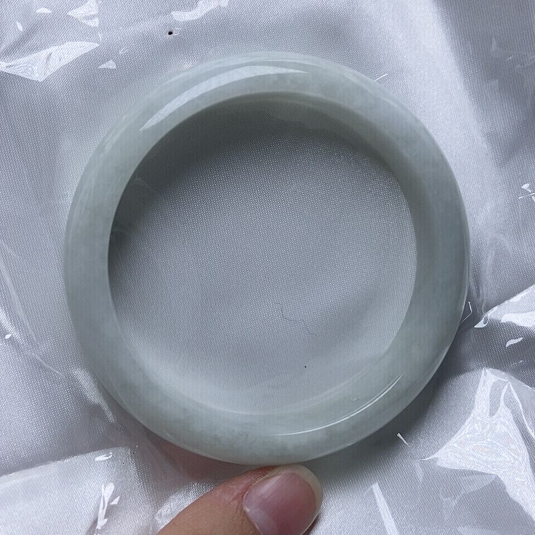 翡翠未镶嵌手镯59.5圈