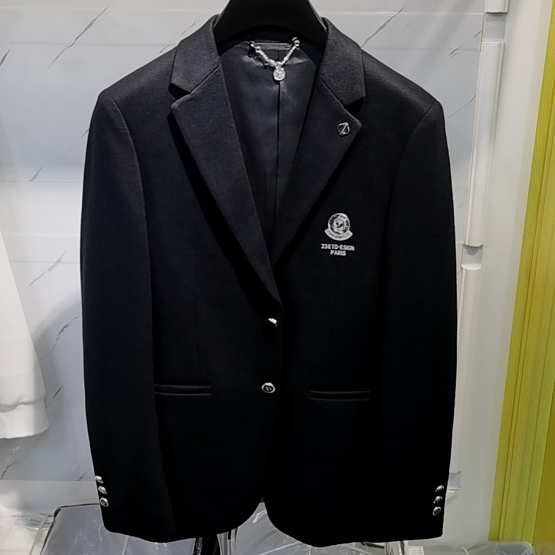 男士欧货秋冬款轻奢高端百搭简约修身型小西装