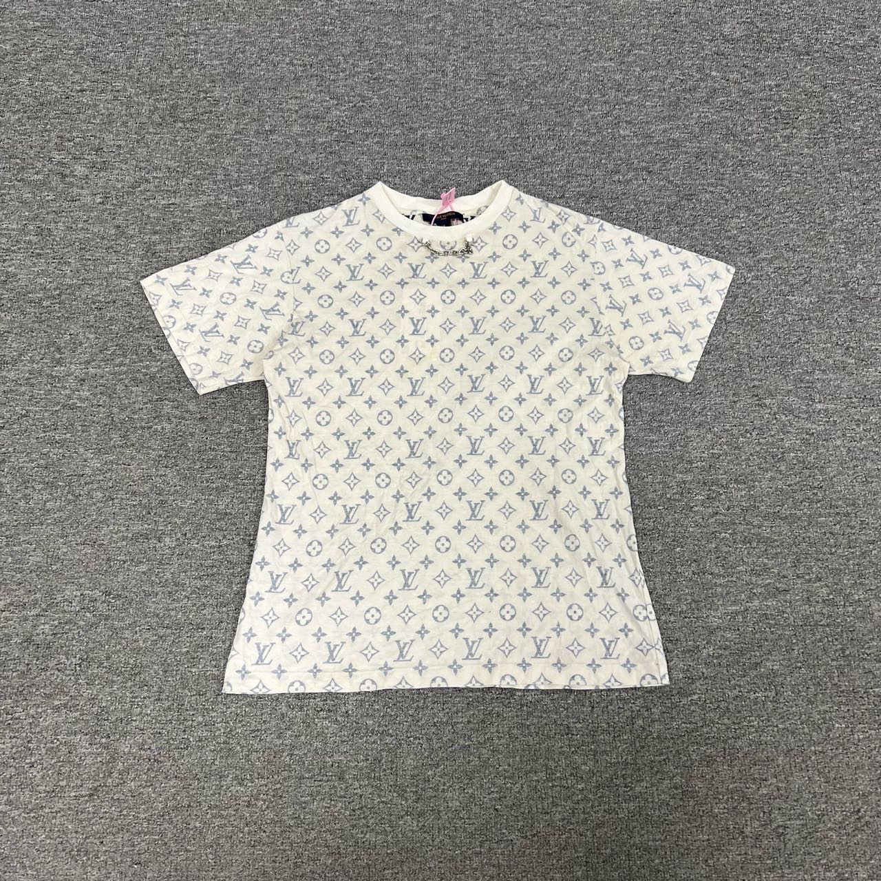 99新 LouisVuitton/路易威登 lv 满印短袖T恤 M码