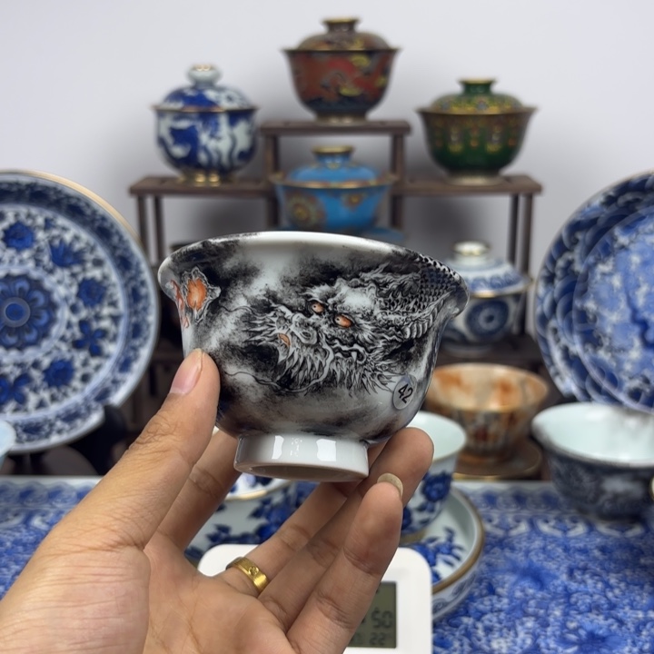 介***嘛景德镇手工手绘陶瓷