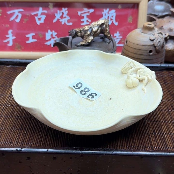 纯手工制作粗陶茶具