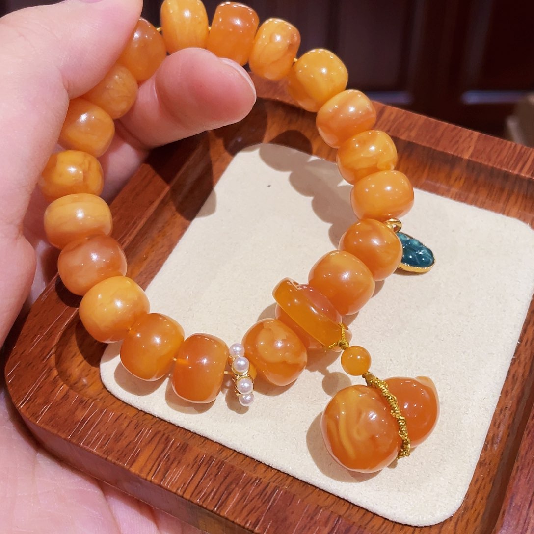 蜜蜡手链未镶嵌手串