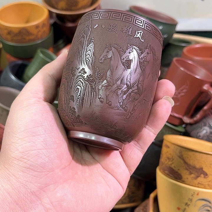茶杯紫砂全手工紫砂主人杯