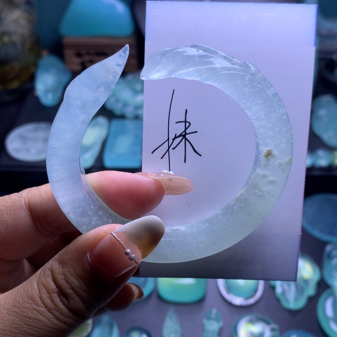 蛇纹石玉手镯50未镶嵌