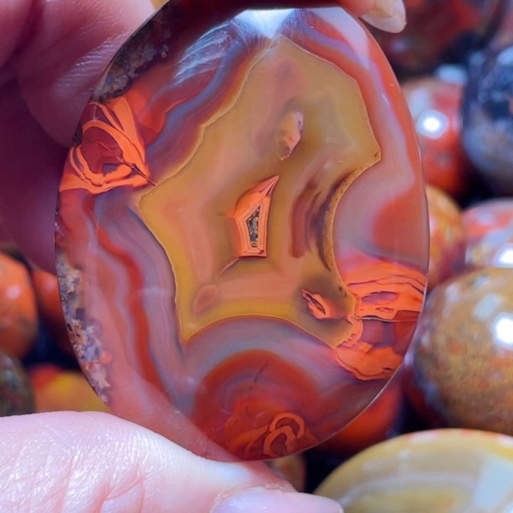 玛瑙/玉髓战国红玛瑙挂件未镶嵌