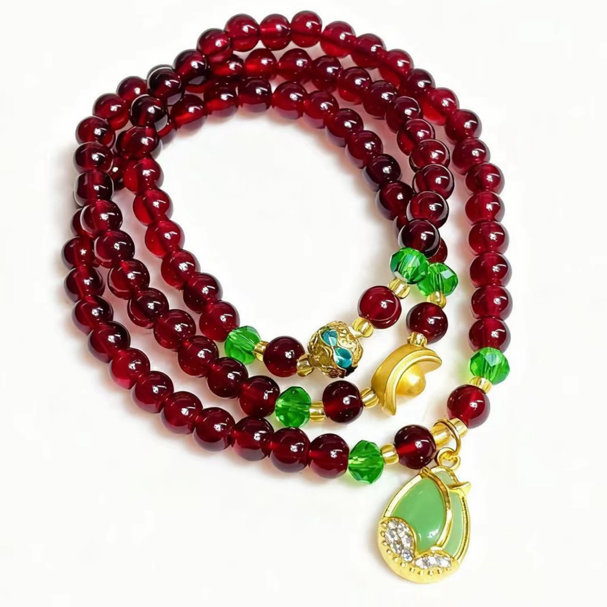 D623 红色精美手串 高端文玩手串 挂件 -（无礼盒）O