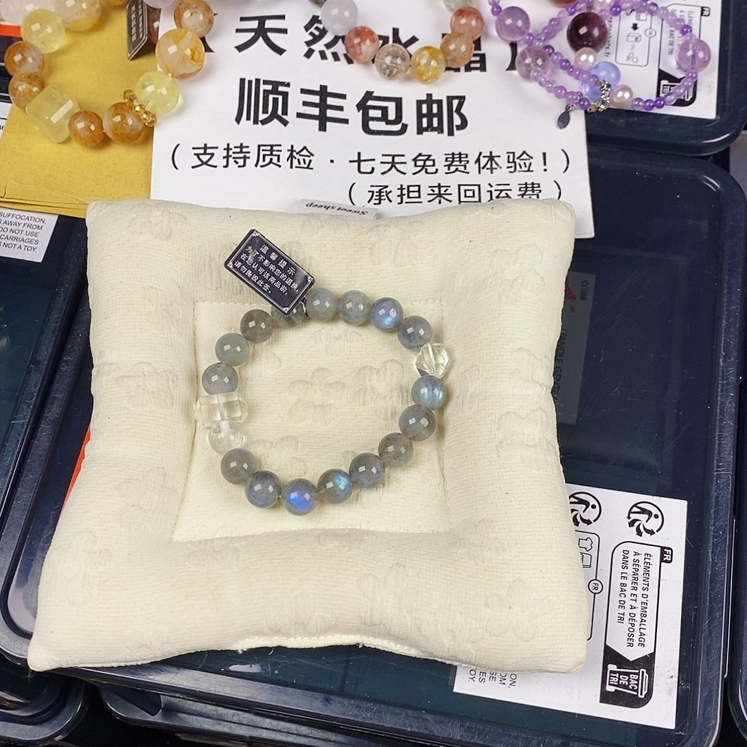 手链银S925镶嵌水晶