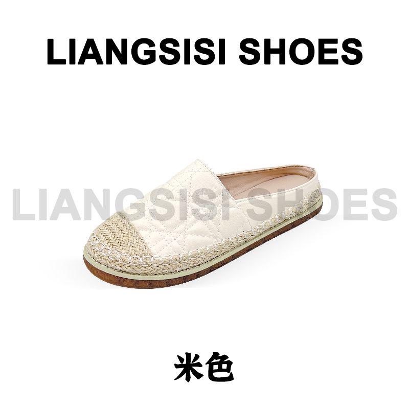 梁思思SHOES【戴妃鞋】2025新款小香风百搭休闲包头拖-231