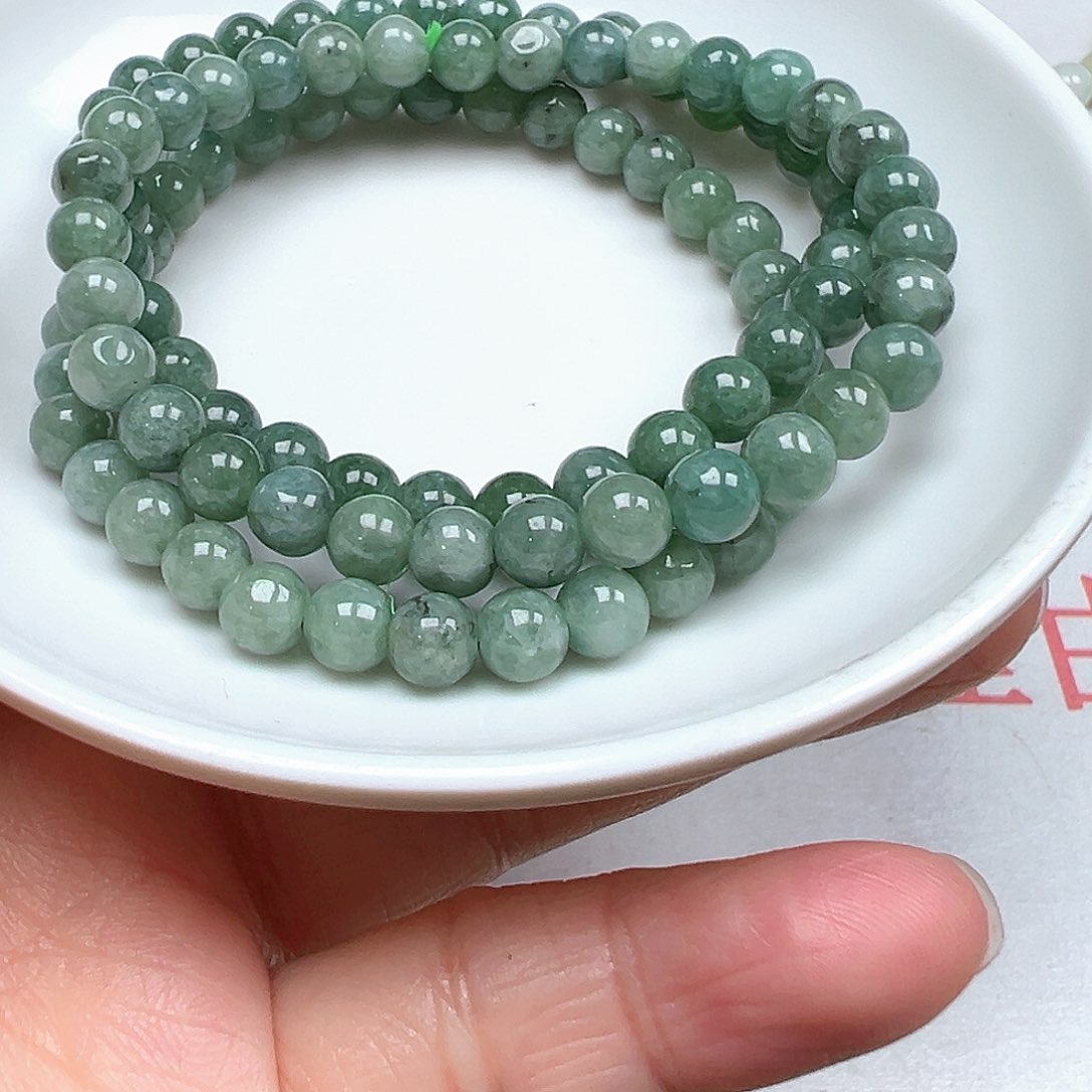 翡翠手链未镶嵌只****肌货主货主