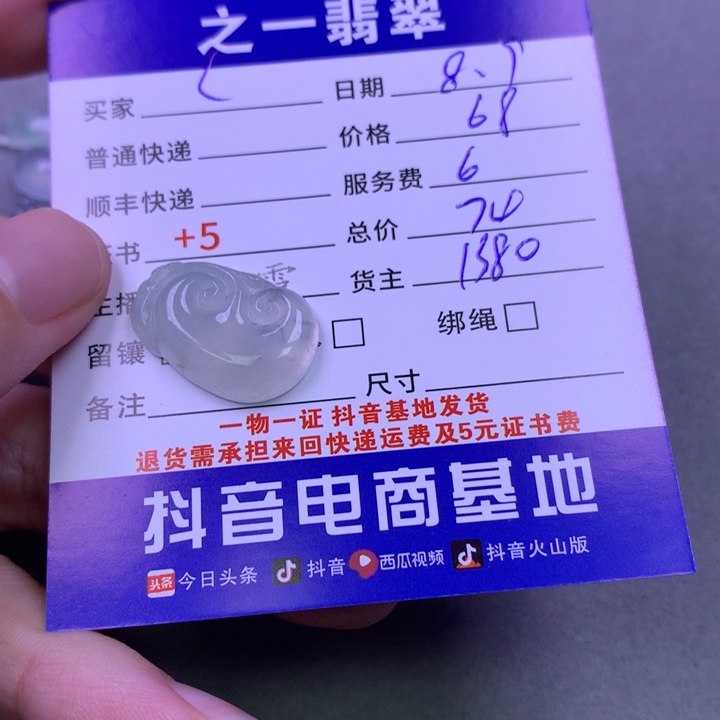 翡翠未镶嵌颈饰C**i