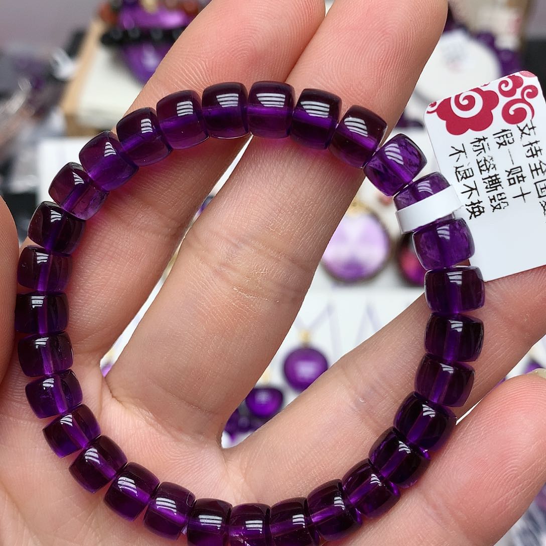 紫晶老型手串未镶嵌
