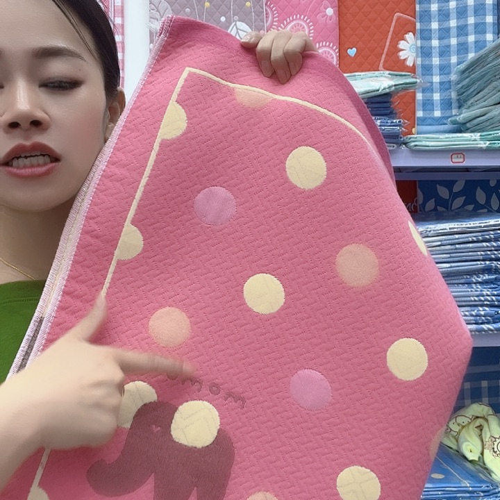 棉粉色点点象纯棉