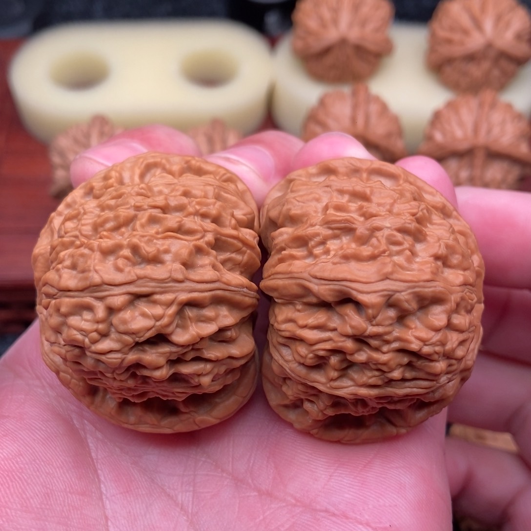 桃核把件毕业大白狮子头47